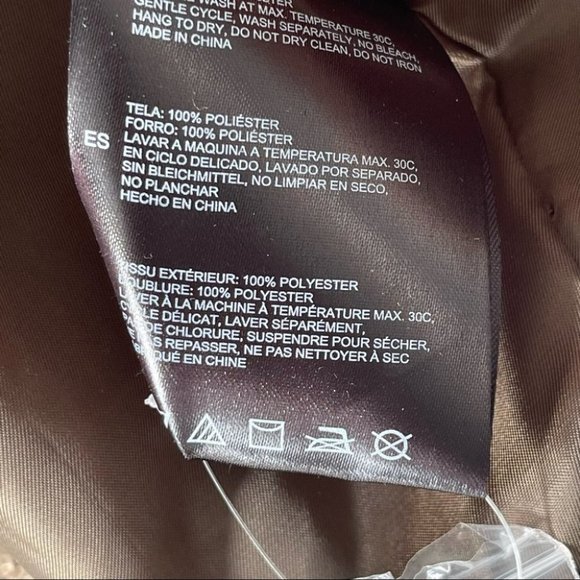 ❌SOLD ❌Noize Miley Short Length faux sherpa teddy trucker jacket olive green - Picture 9 of 11